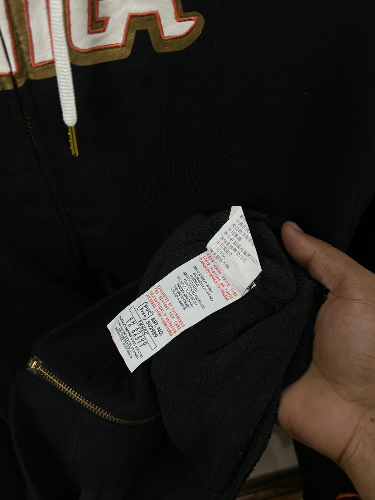 PUMA BLACK ZIPPER ( F5357 )
