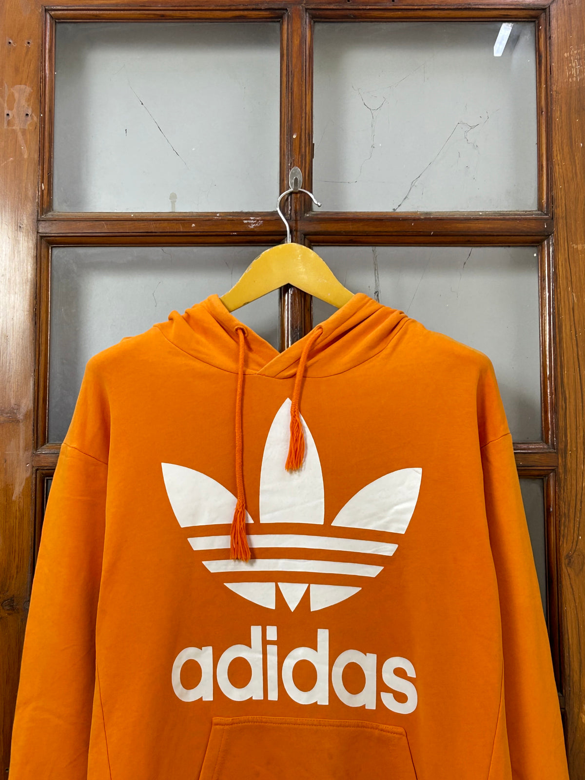 ADIDAS VIBRANT ORANGE HOODIE ( F5343 )