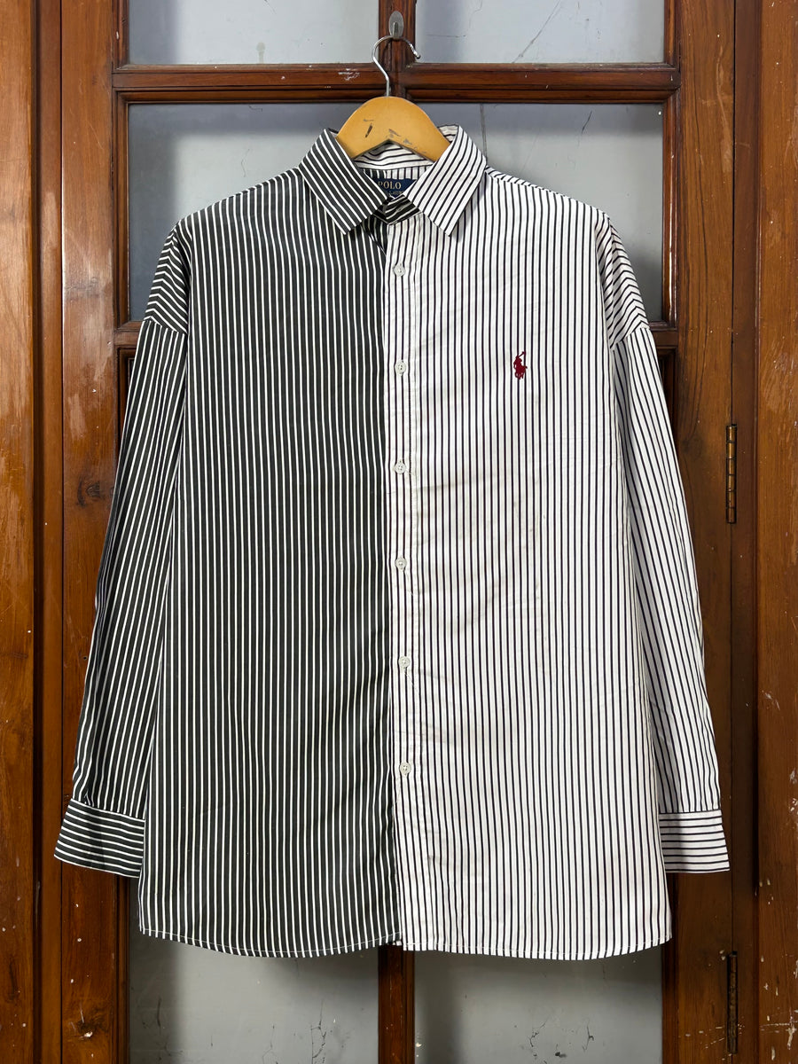 POLO RL DOUBLE SHADE STRIPPED SHIRT ( F5924 )