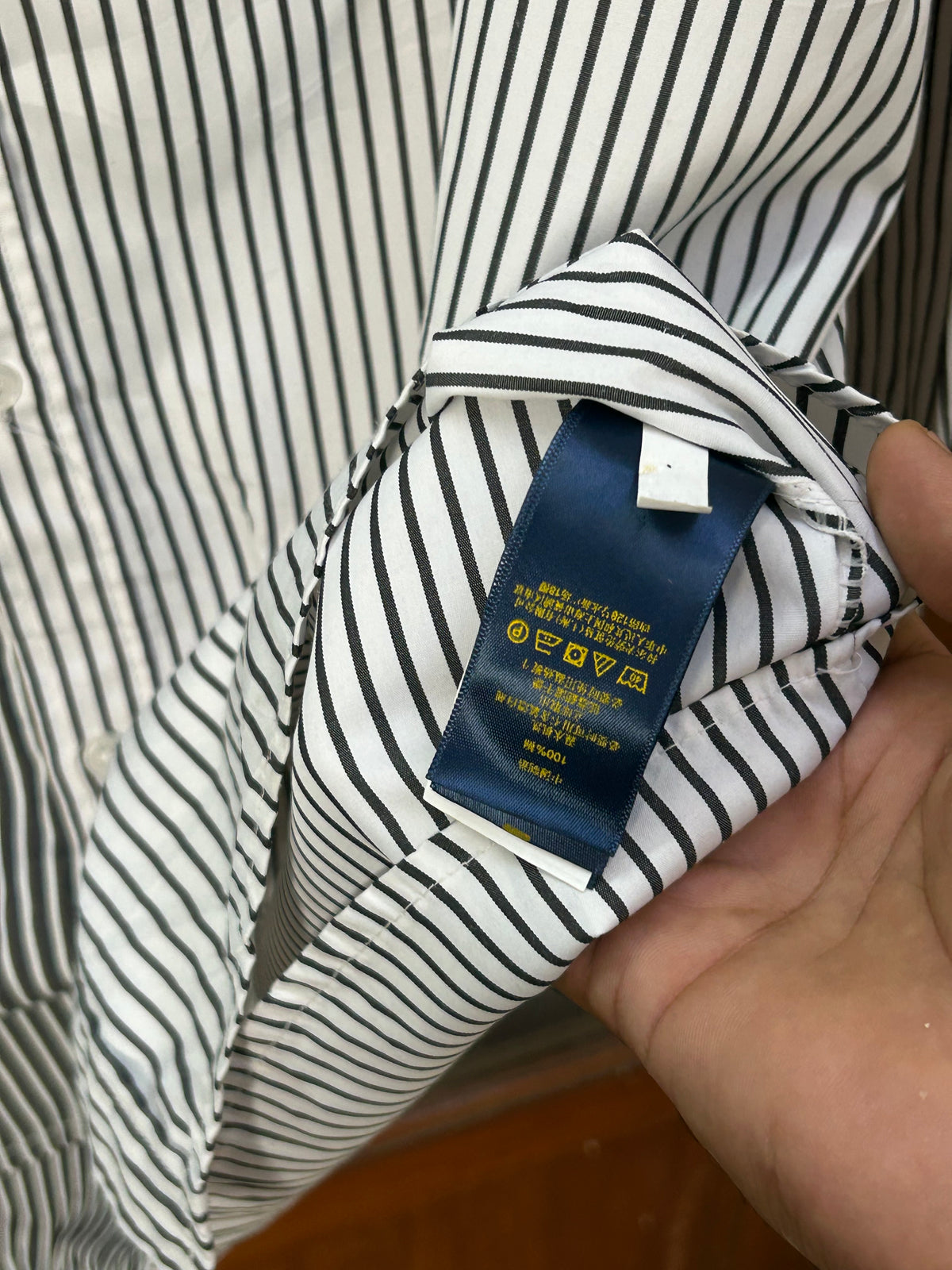 POLO RL DOUBLE SHADE STRIPPED SHIRT ( F5924 )