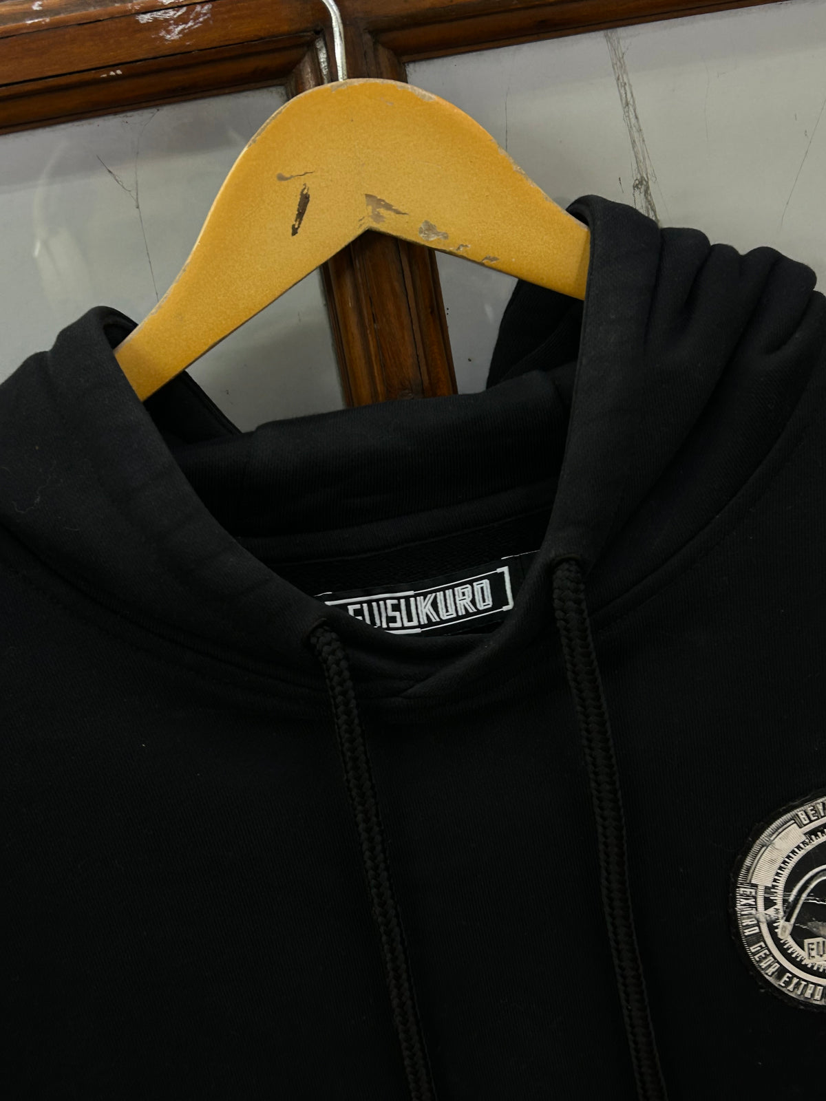 EVISU KURO BLACK HOODIE ( F4976 )