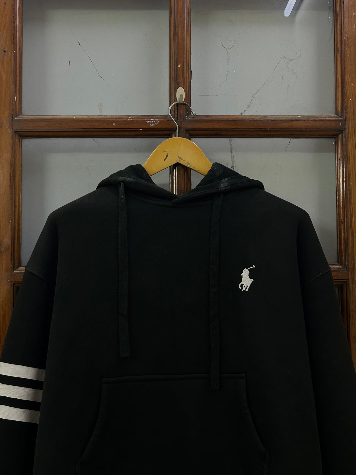 POLO RL BLACK HOODIE ( F4830 )