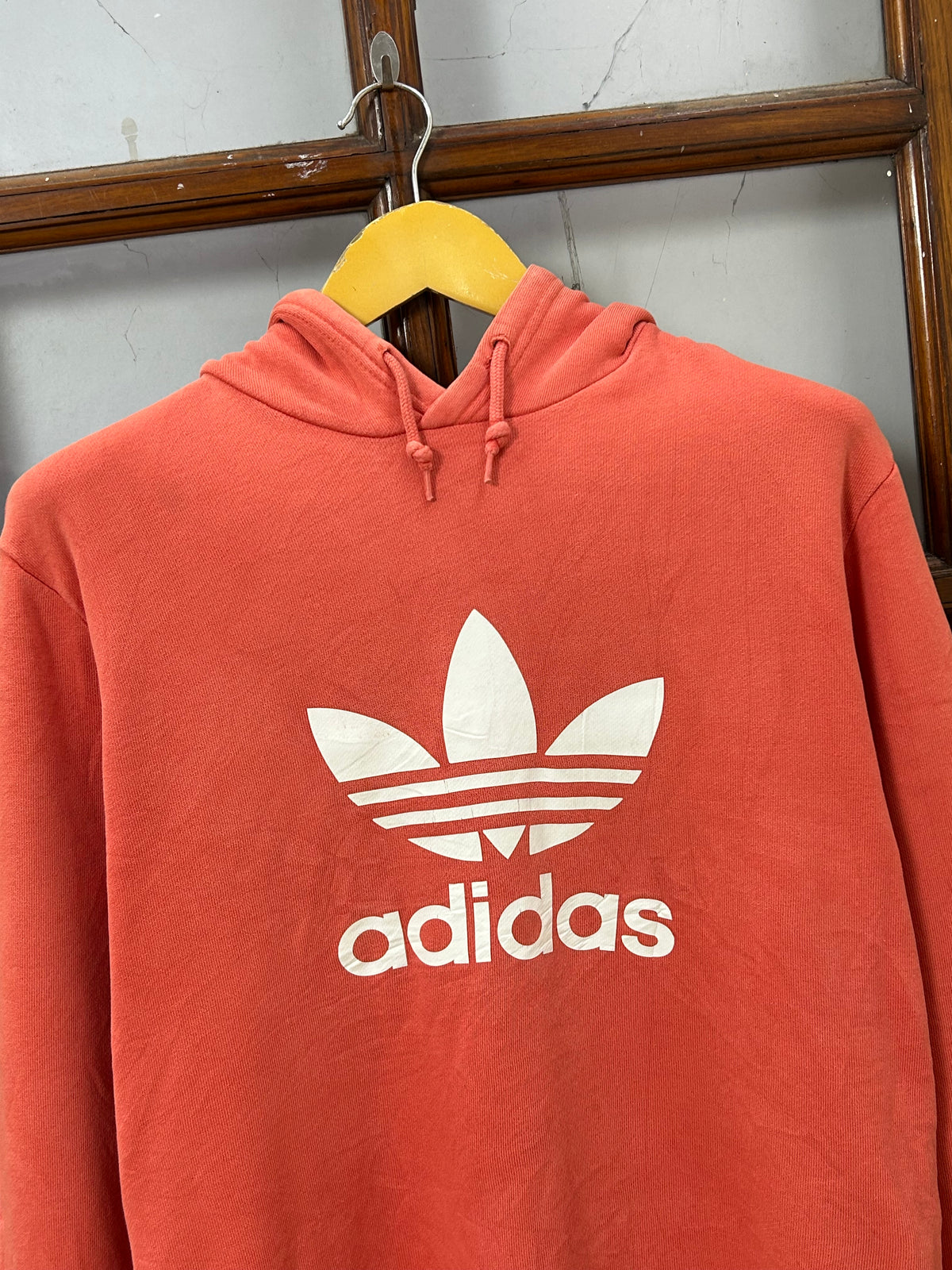 ADIDAS ORANGE HOODIE ( F5354 )