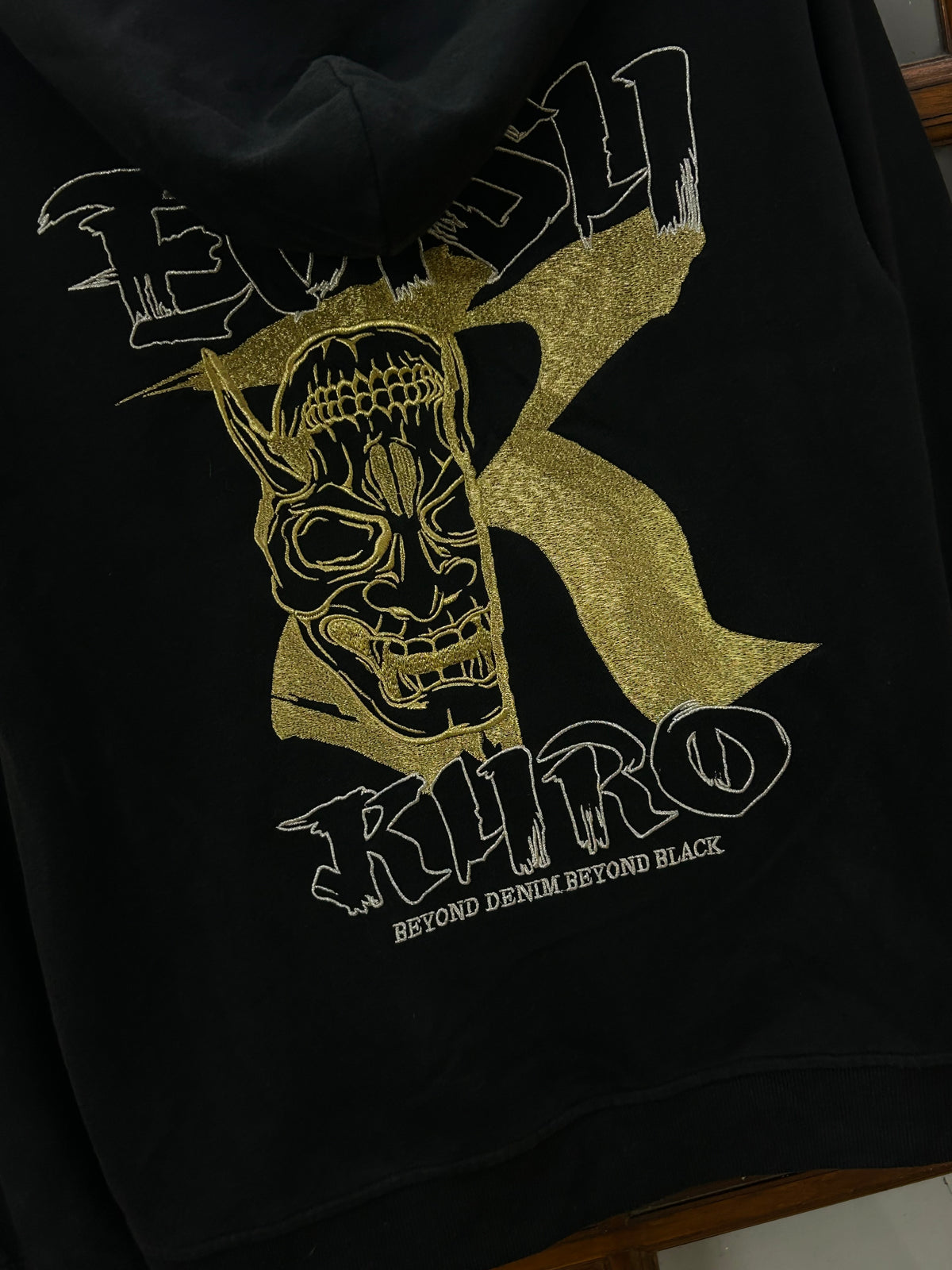 EVISU KURO BLACK HOODIE ( F4828 )