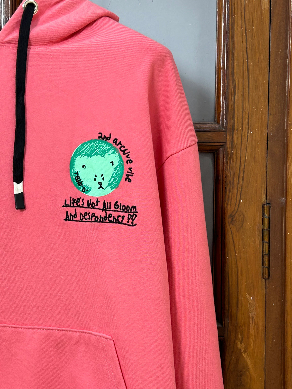 2ND ARCHIVE PINK HOODIE ( F5335 )