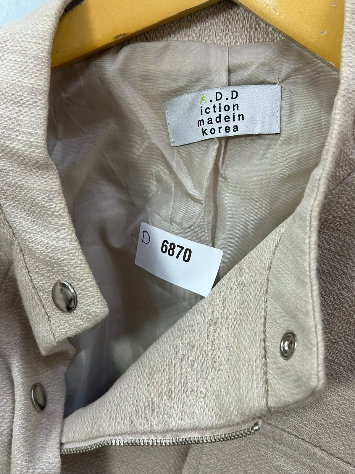 POLO RL BEIGE CROPPED FIT JACKET FOR WOMEN ( D6870 )