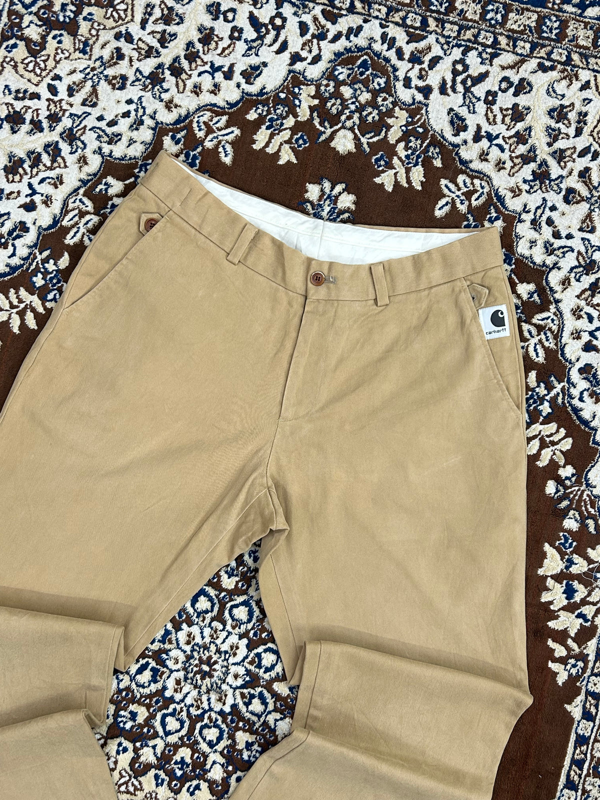 CARHARRT BEIGE STRAIGHT PANT ( F4696 )