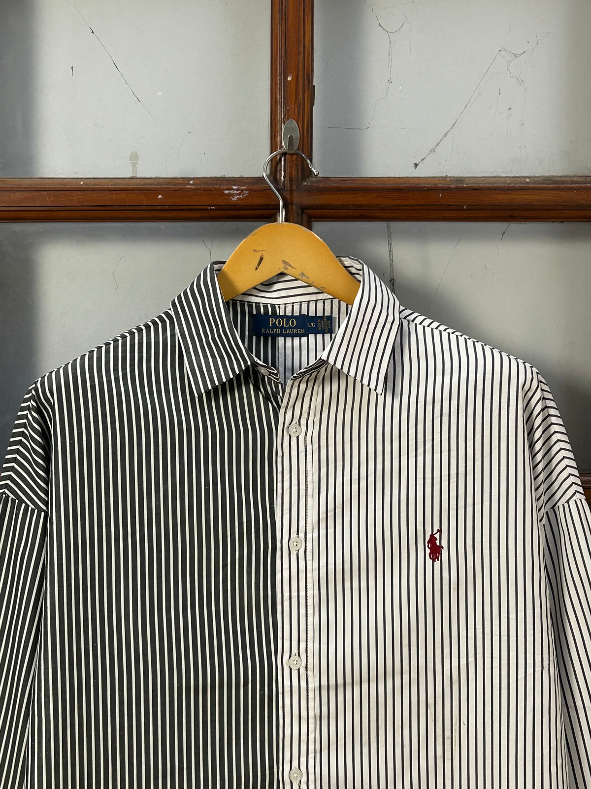 POLO RL DOUBLE SHADE STRIPPED SHIRT ( F5924 )