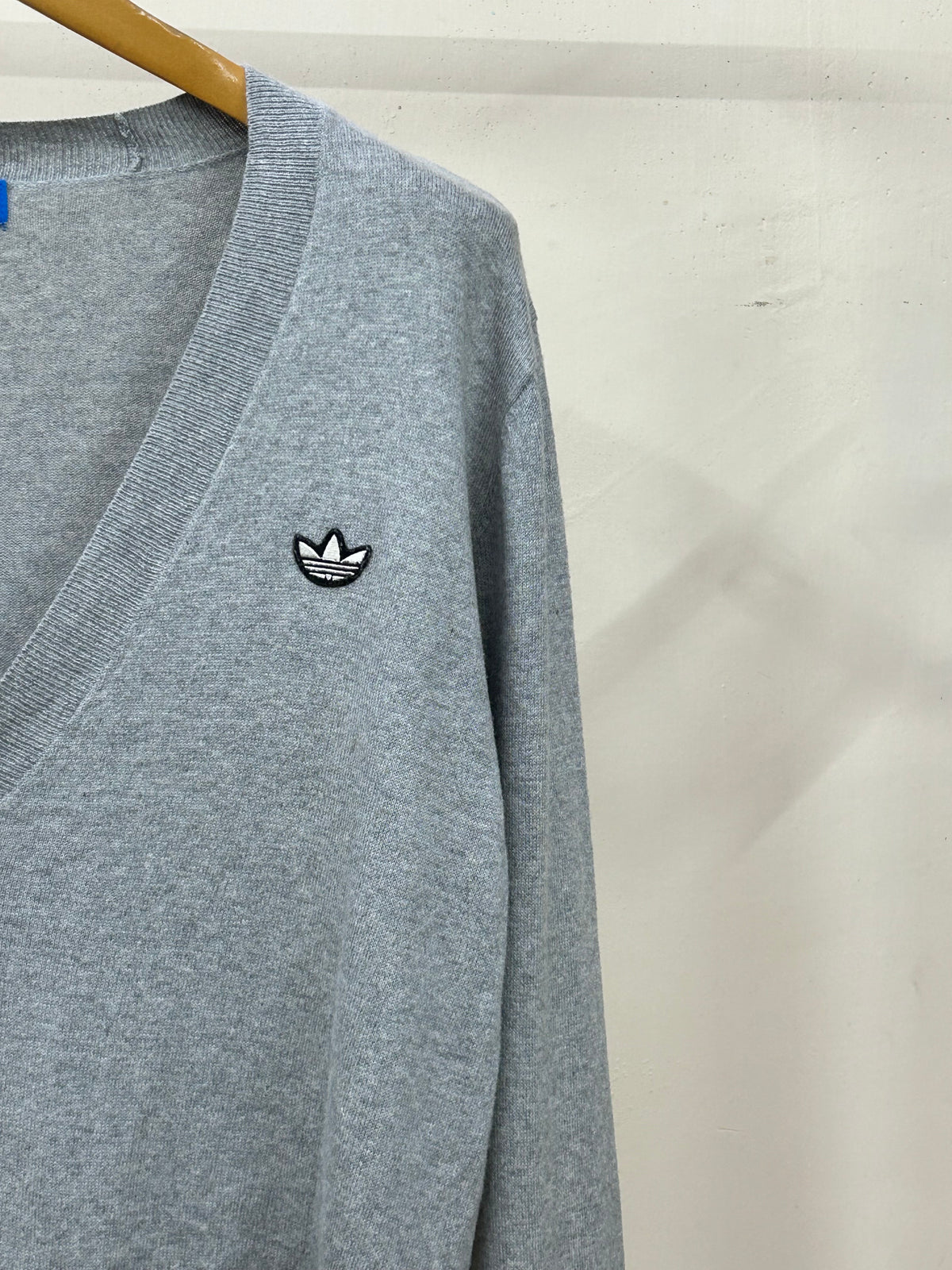 ADIDAS DOUBLE POCKET GREY CARDIGAN ( M5022 )