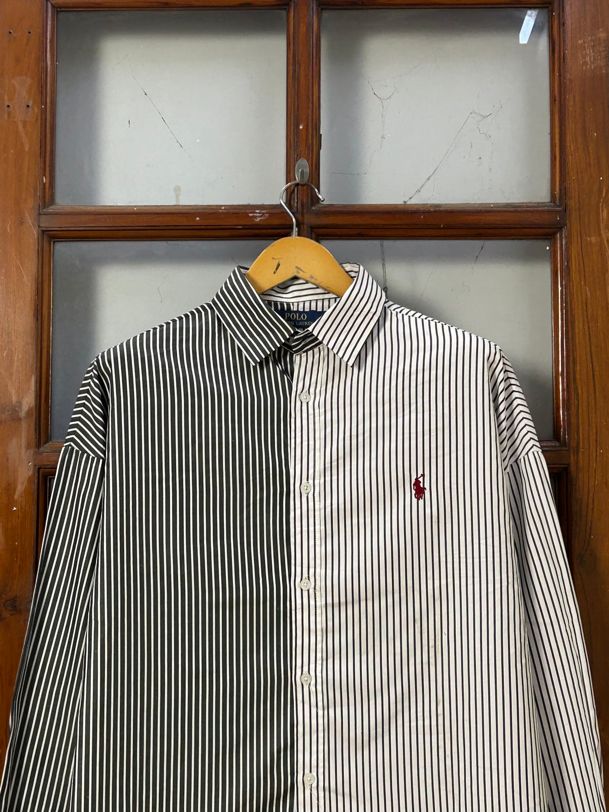 POLO RL DOUBLE SHADE STRIPPED SHIRT ( F5924 )