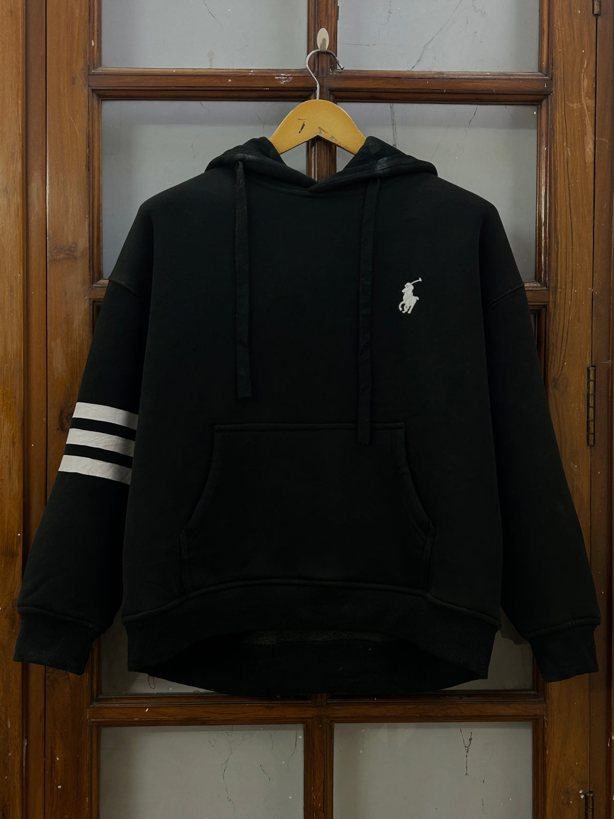 POLO RL BLACK HOODIE ( F4830 )
