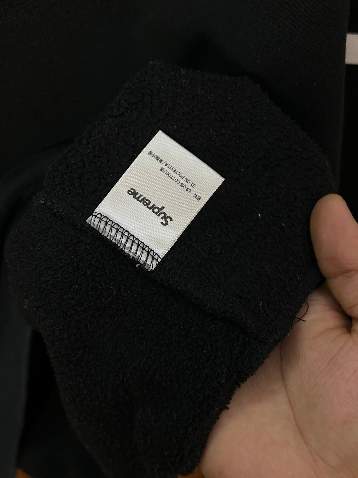 SUPREME BLACK HOODIE ( F6190 )