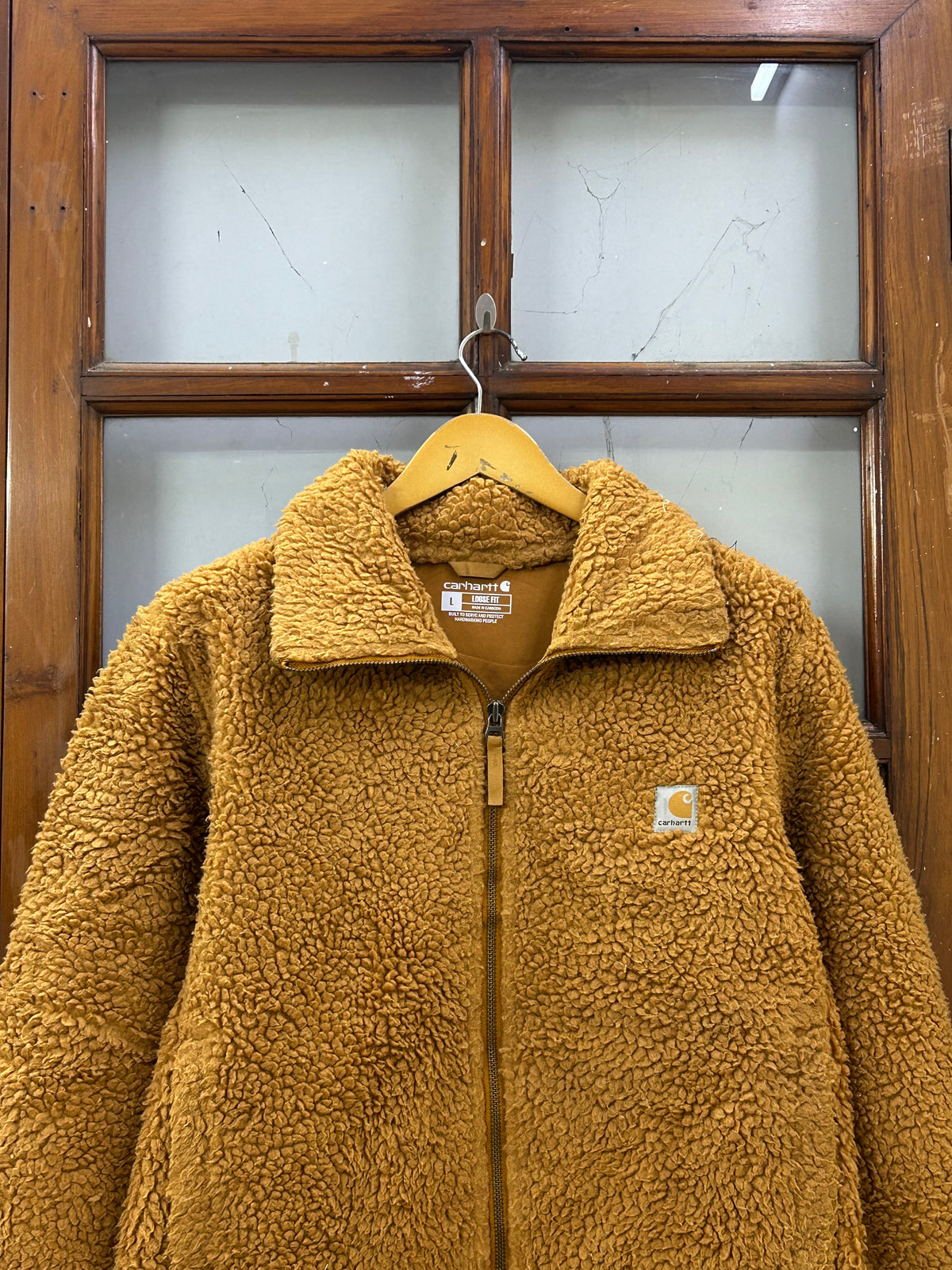CARHARRT BROWN FUR LIKE JACKET ( F4826 )