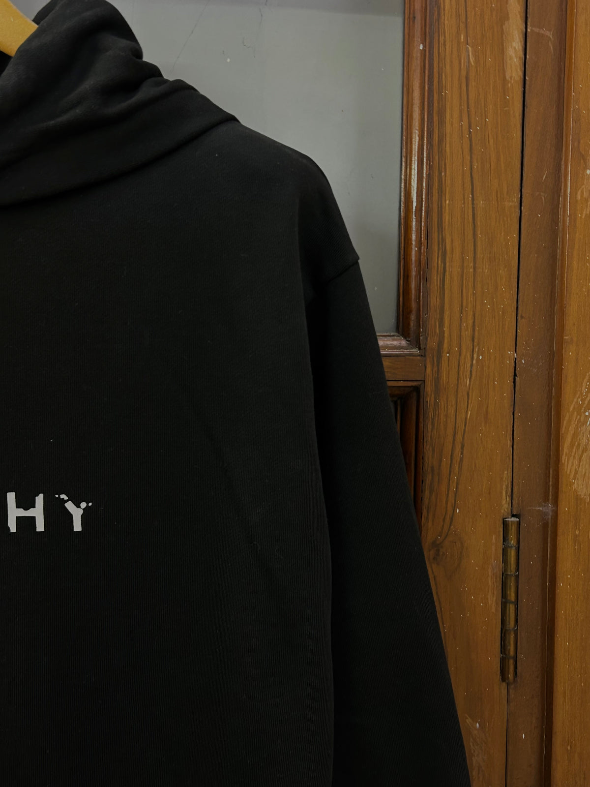 GIVENCHY Z BLACK CHEST PRINT HOODIE ( F4730 )