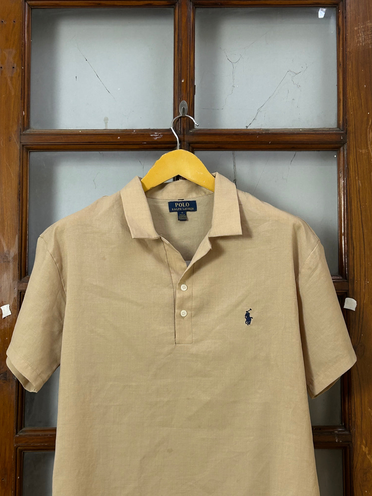 POLO RL BEIGE SHORT SLEEVE SHIRT ( F5584 )