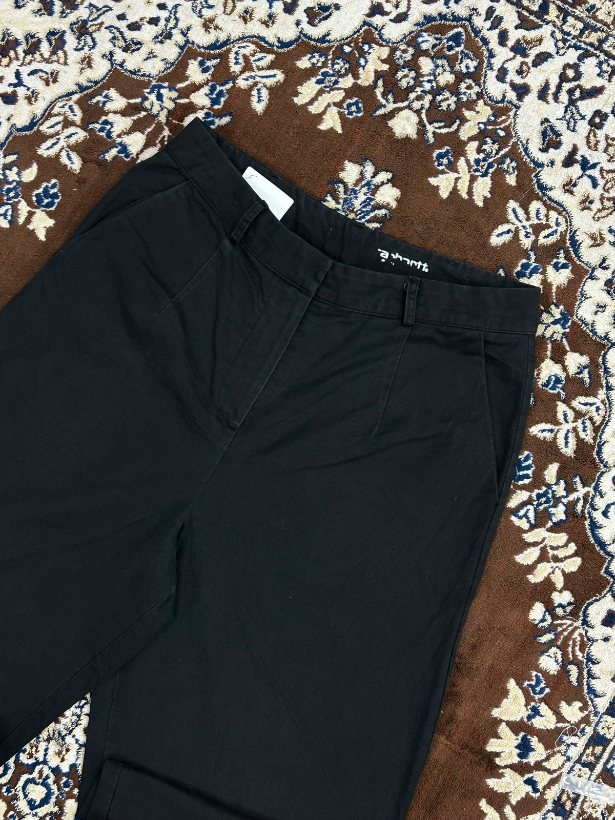 CARHARRT BLACK BAGGY FIT PANT ( F4681 )