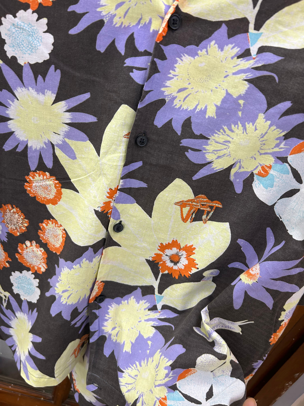 POLO RL FLOWER PRINT SHIRT ( F5189 )