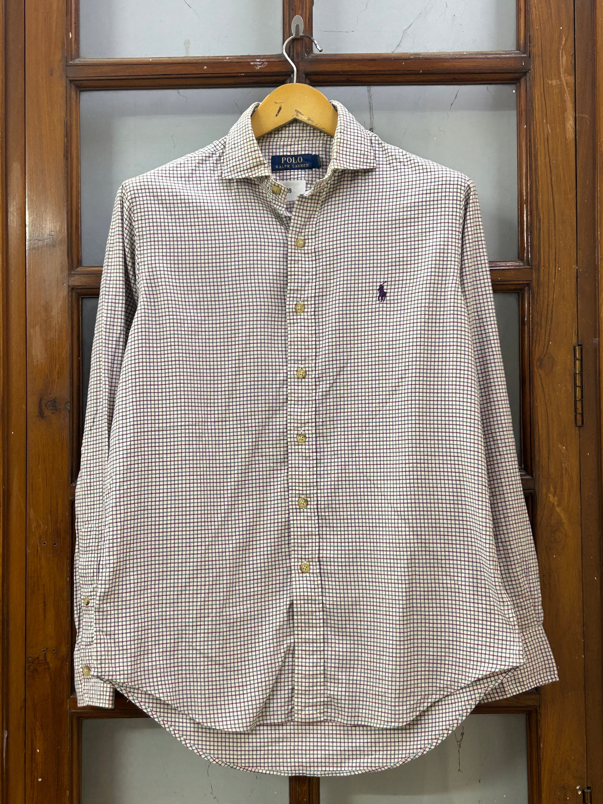 POLO RL MICRO CHECKED SHIRT ( F5209 )