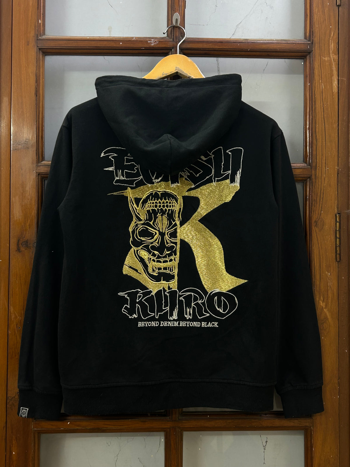 EVISU KURO BLACK HOODIE ( F4828 )