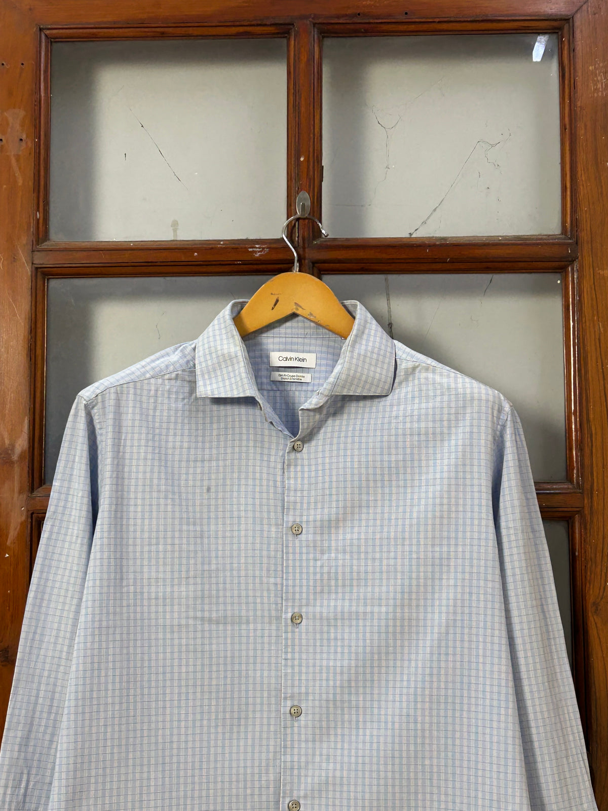 CALVIN KLEIN CHECKED SHIRT ( F5918 )
