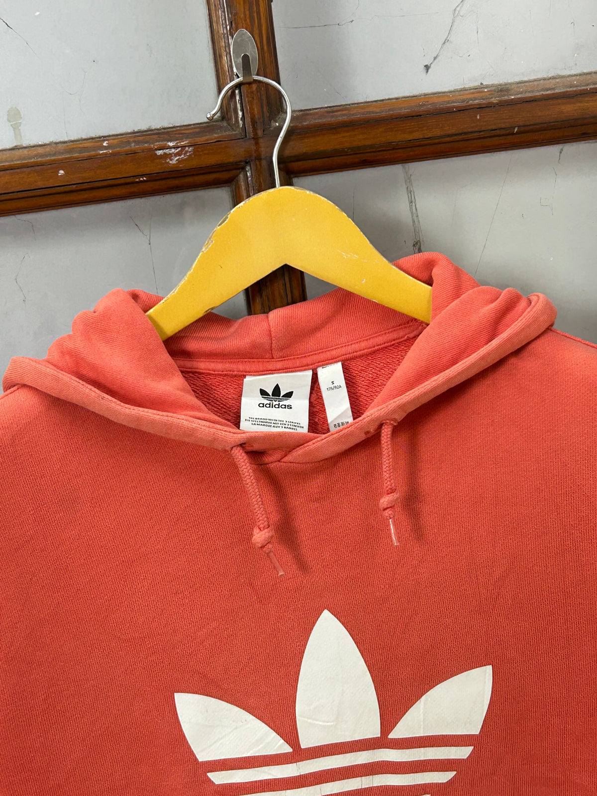 ADIDAS ORANGE HOODIE ( F5354 )