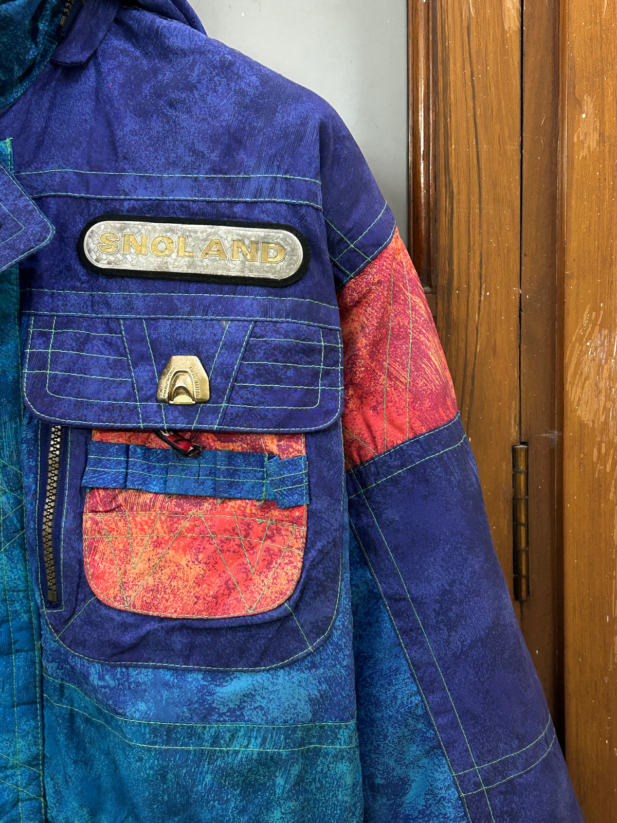 MULTI COLOUR HEAVY TREKKING JACKET ( F4817 )