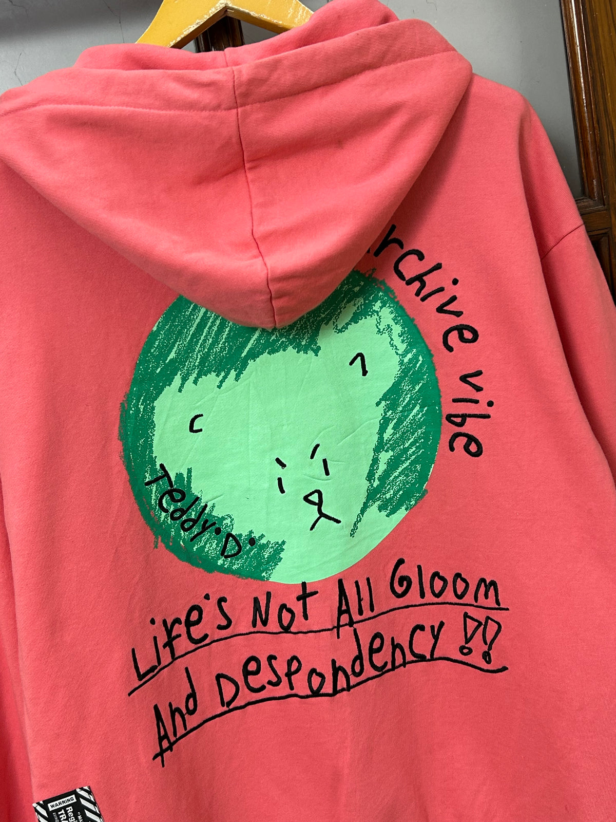 2ND ARCHIVE PINK HOODIE ( F5335 )