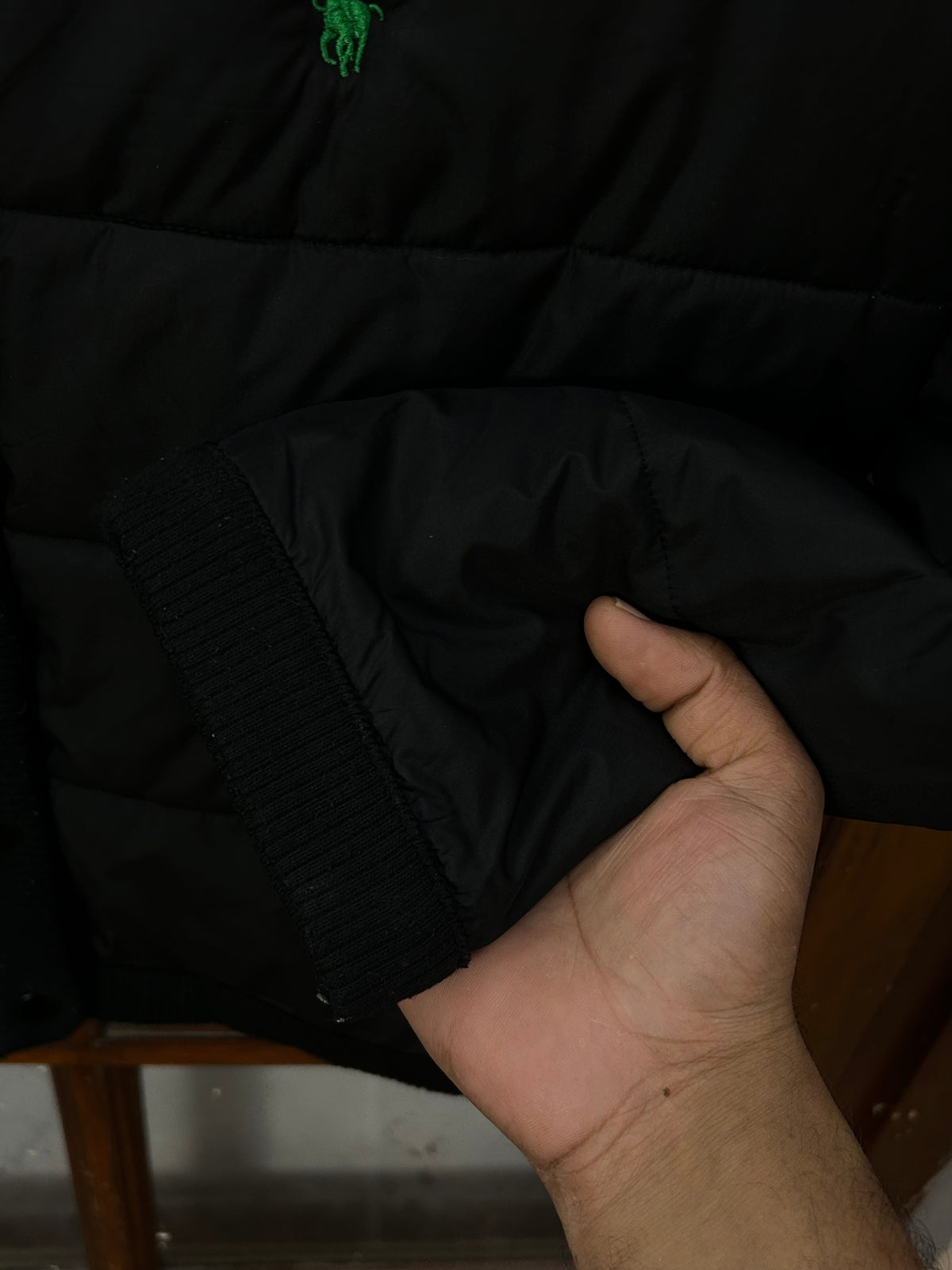 POLO RL BLACK PUFFER JACKET ( D6863 )