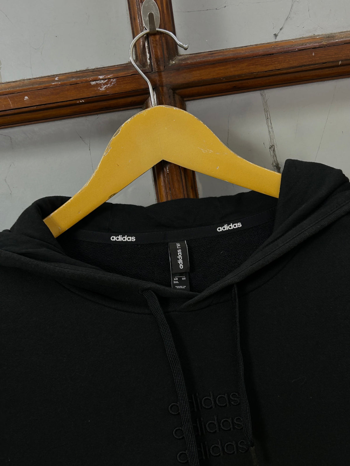 ADIDAS BLACK HOODIE ( F5349 )