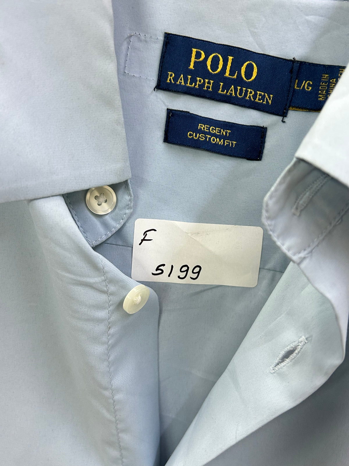 POLO RL LIGHT BLUE SHIRT ( F5199 )