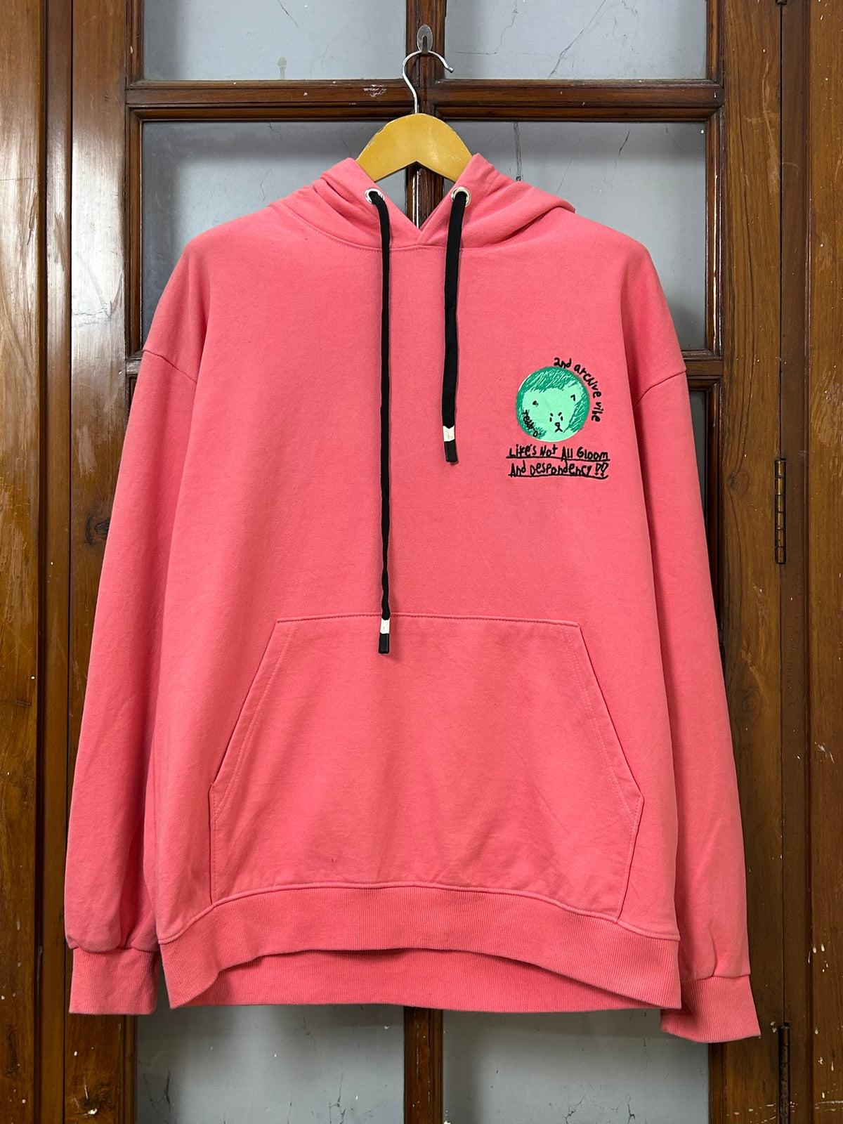 2ND ARCHIVE PINK HOODIE ( F5335 )