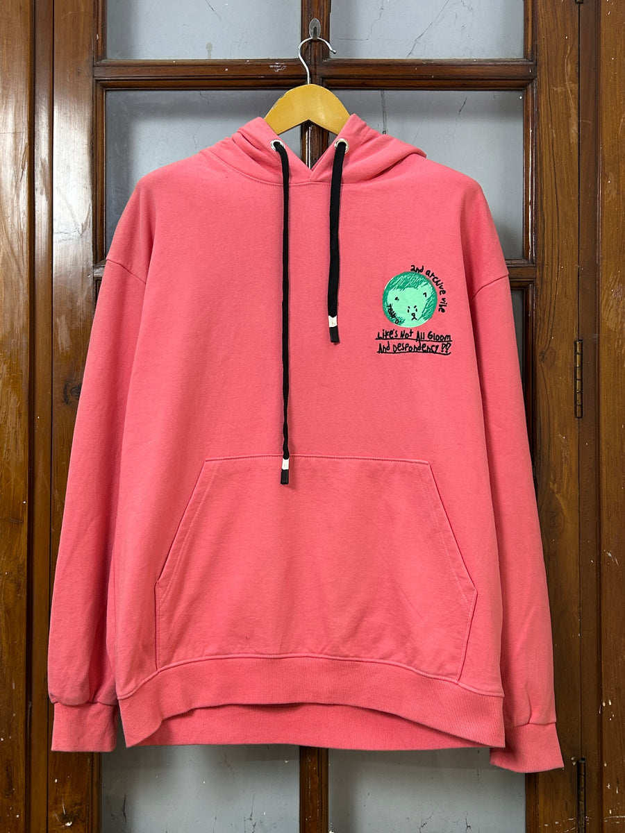 2ND ARCHIVE PINK HOODIE ( F5335 )