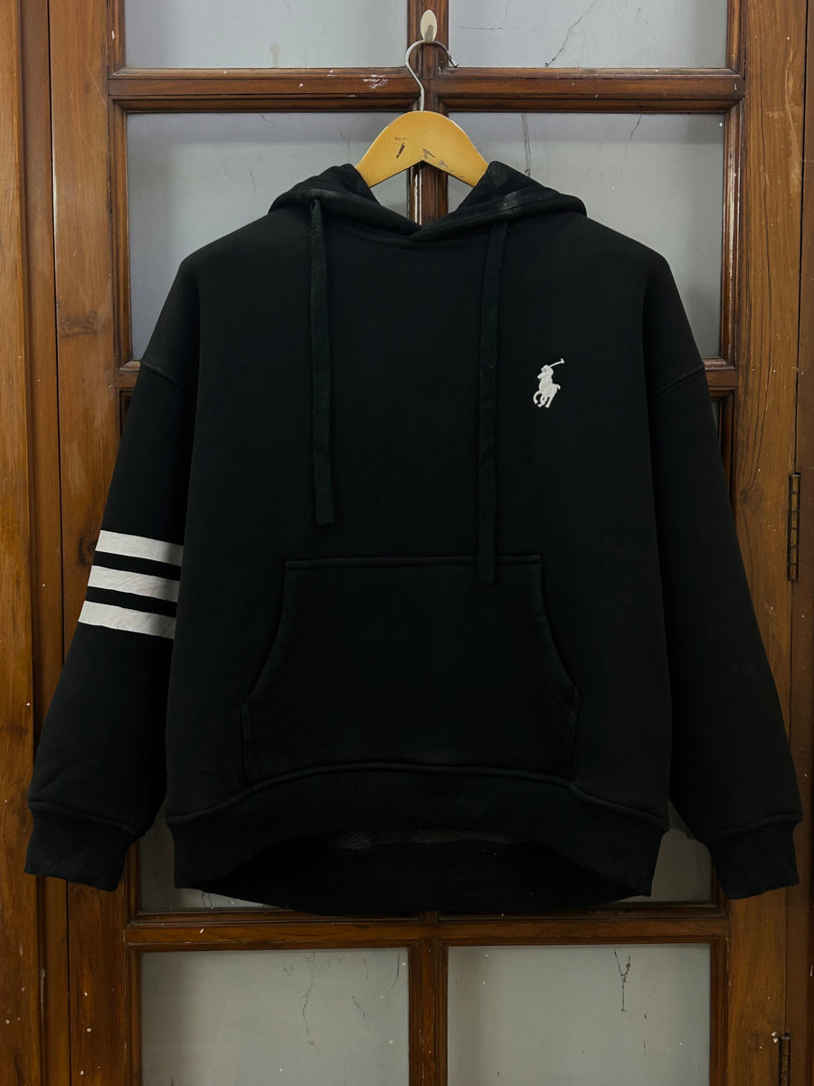 POLO RL BLACK HOODIE ( F4830 )