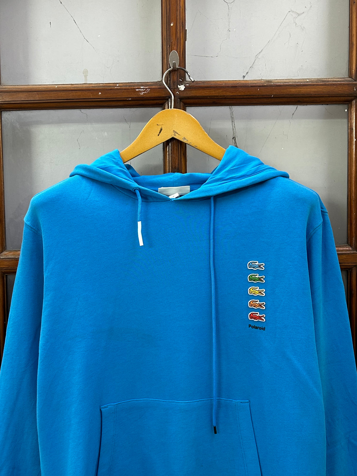 LACOSTE SEA BLUE HOODIE ( F4737 )