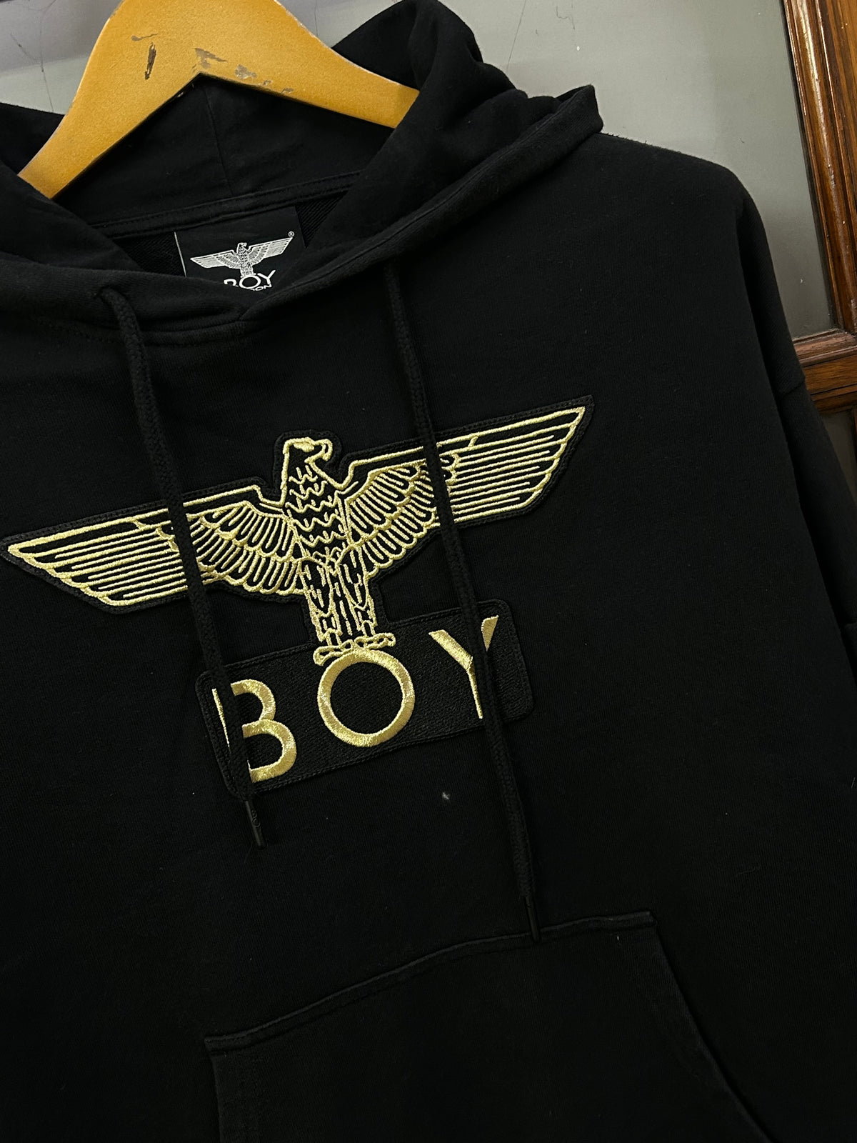 BOY LONDON STREET STYLE BLACK HOODIE ( F4728 )