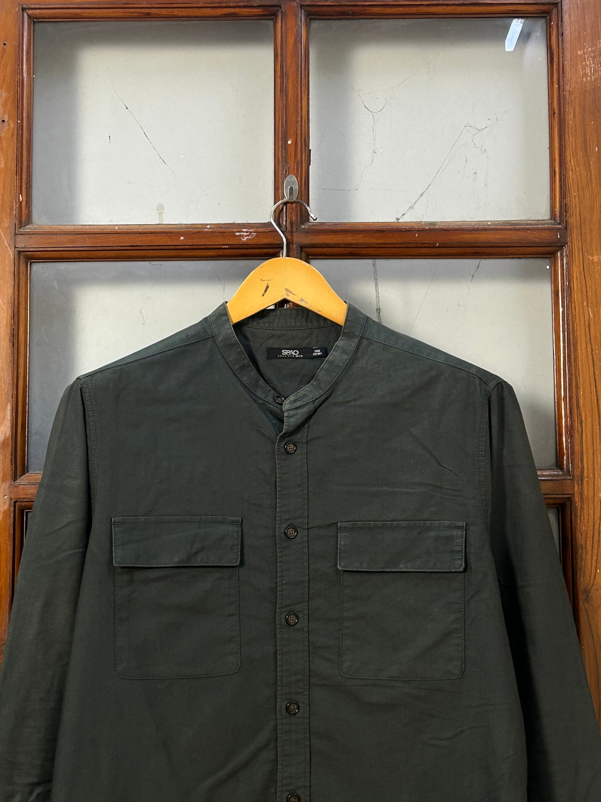 SPAO HEAVY BLACK SHIRT ( F5917 )