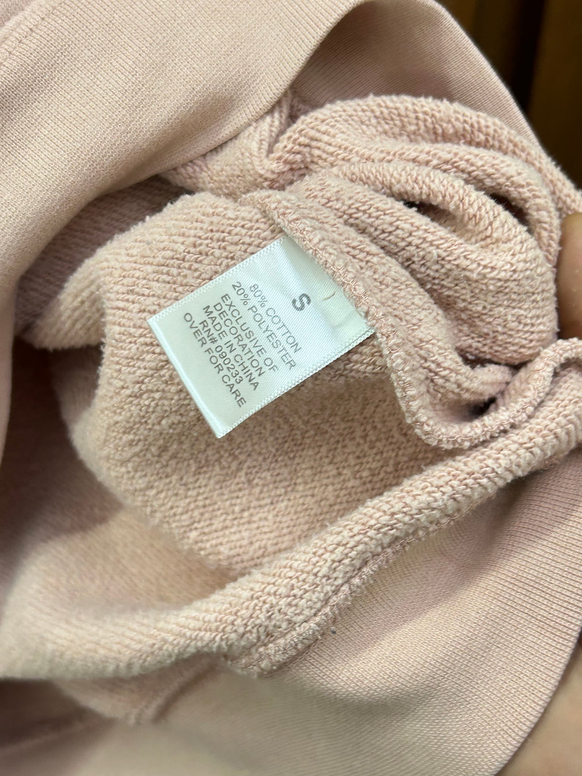 ESSENTIALS PEACH HOODIE ( F4841 )