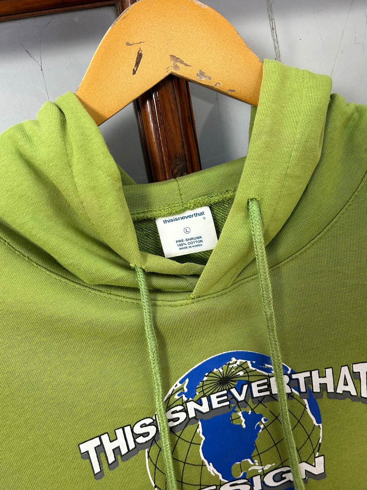 THIS IS NEVER THAT GREEN HOODIE ( F6179 )
