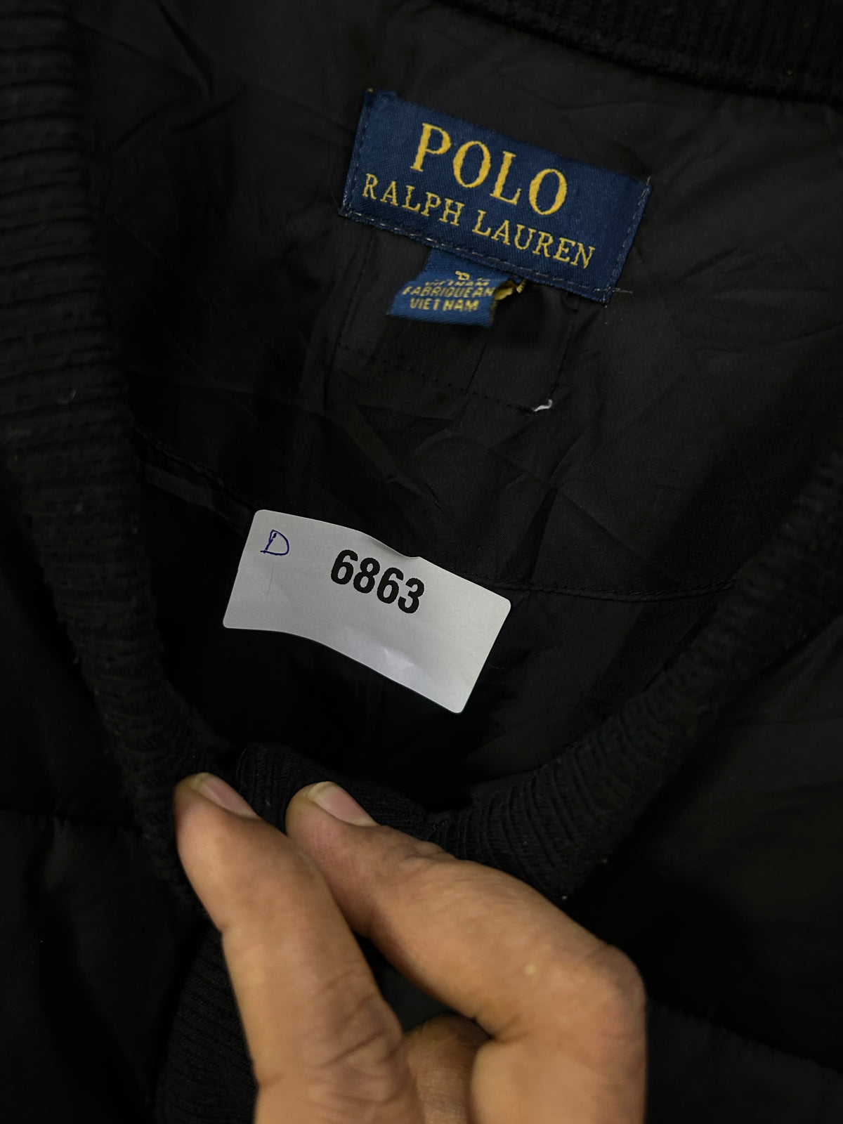 POLO RL BLACK PUFFER JACKET ( D6863 )