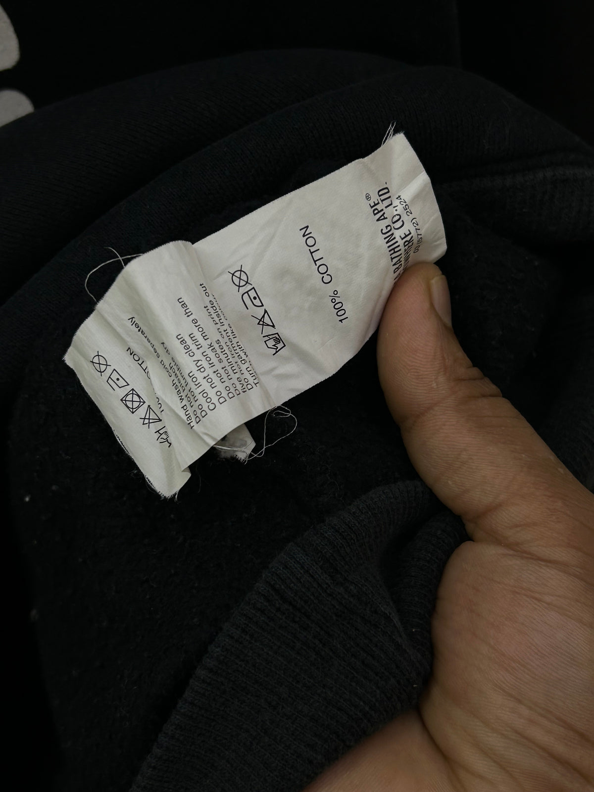 AAPE BLACK HOODIE ( F4835 )
