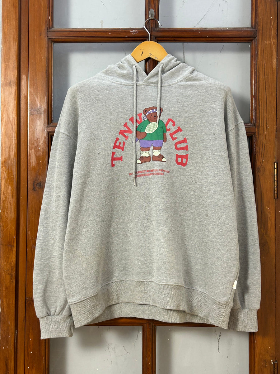 GREY PRINTED HOODIE ( F6181 )