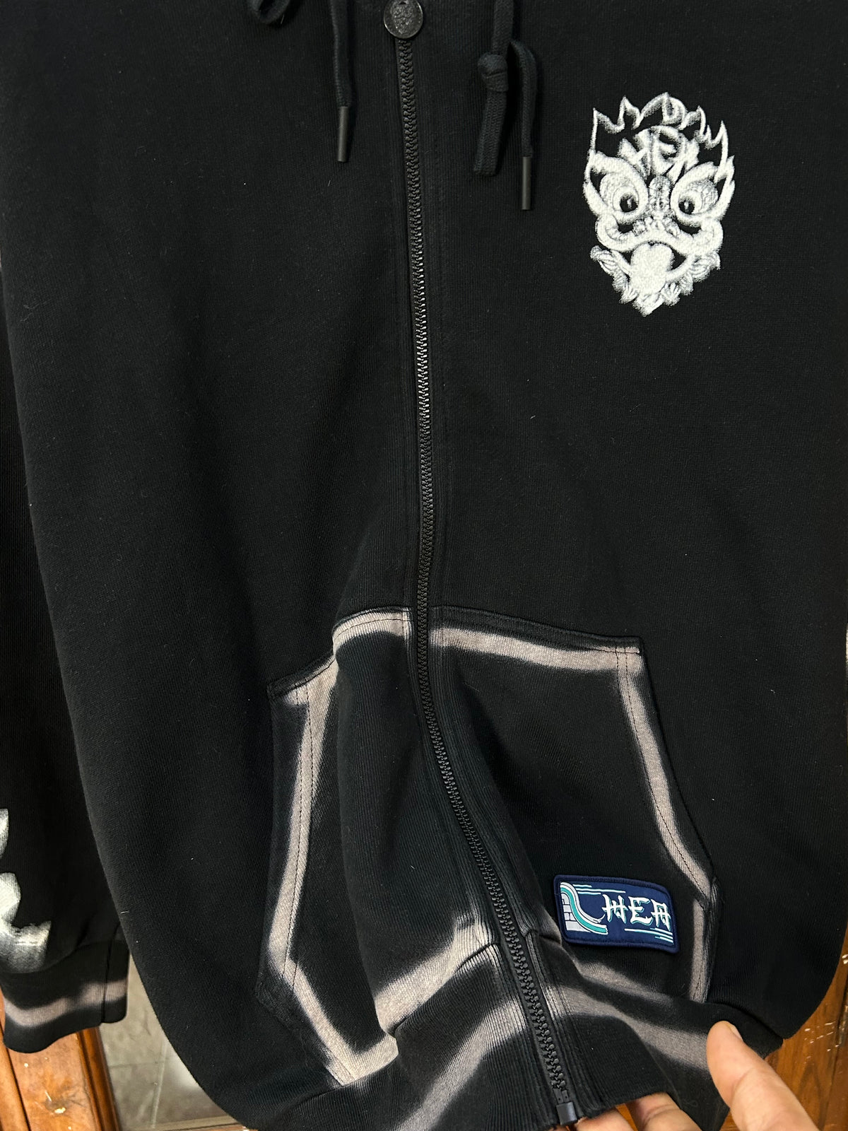 HEA BLACK ZIPPER ( F6182 )