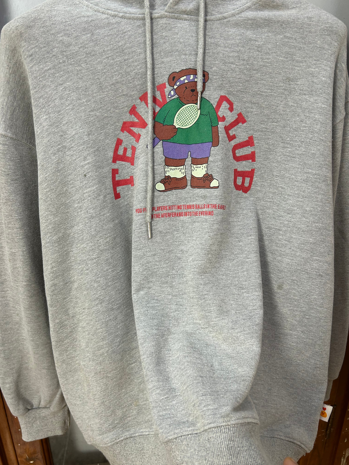 GREY PRINTED HOODIE ( F6181 )
