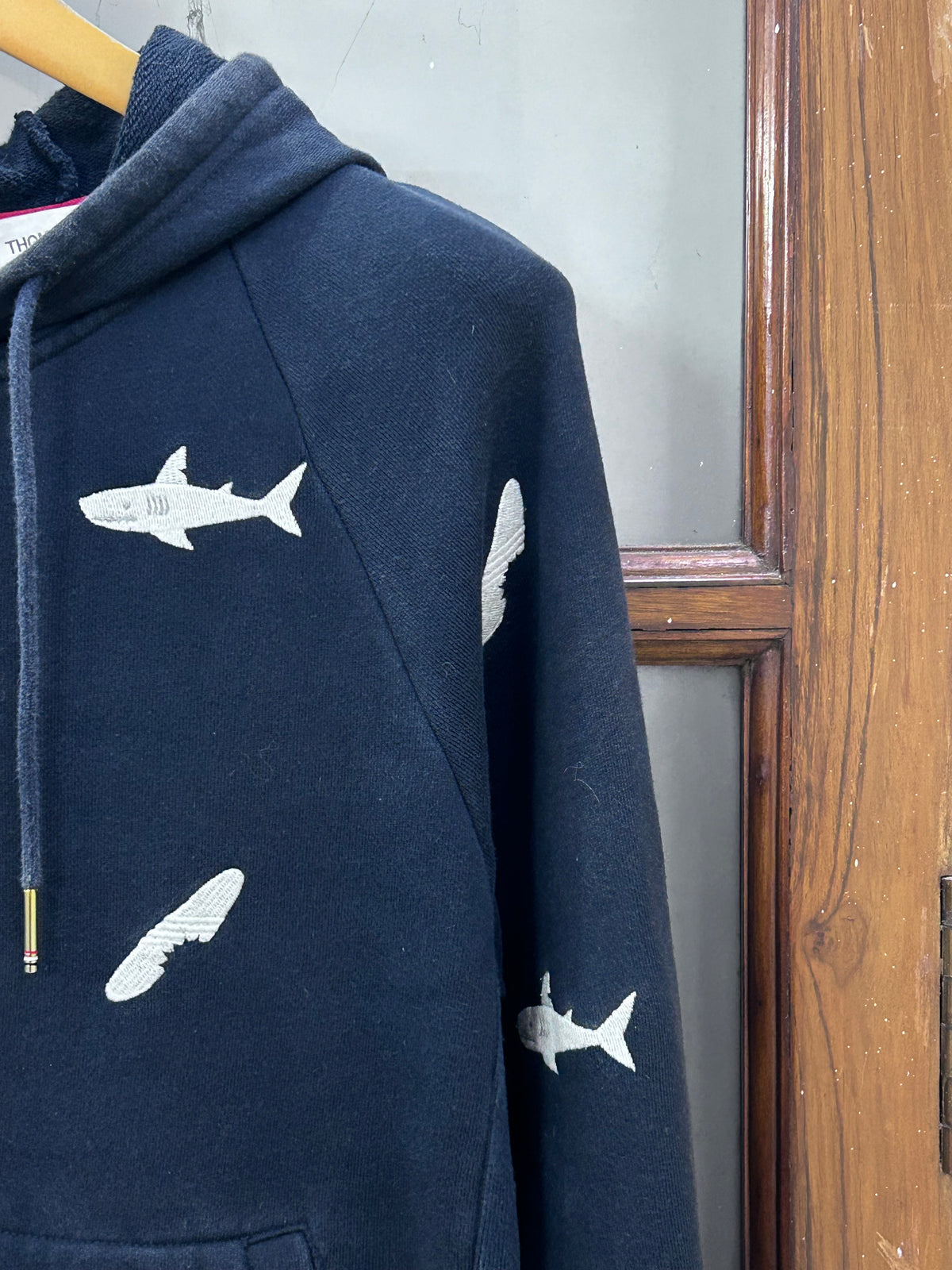 THOM BROWNE SHARK PATTERN HOODIE ( F4836 )