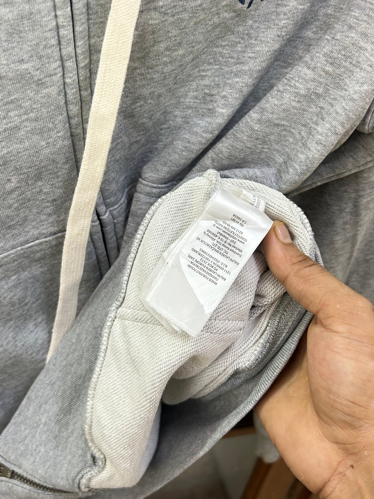 POLO RL GREY ZIPPER ( F4979 )