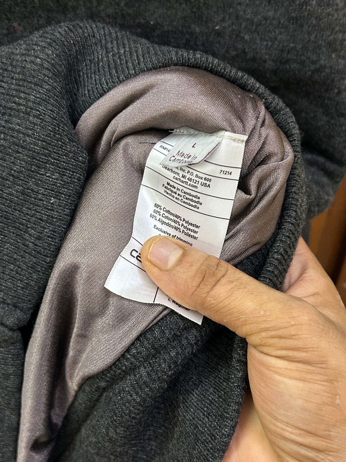 CARHARRT GREY JACKET ( F4825 )