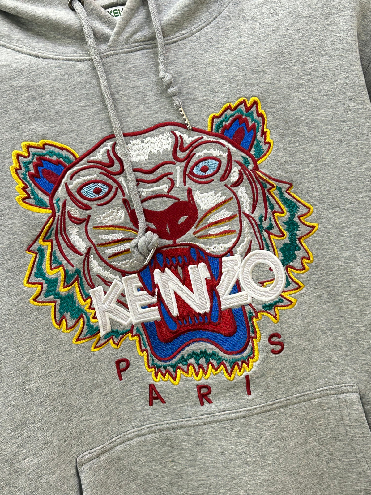 KENZO EMBROIDERED CHEST LOGO HOODIE ( F4829 )