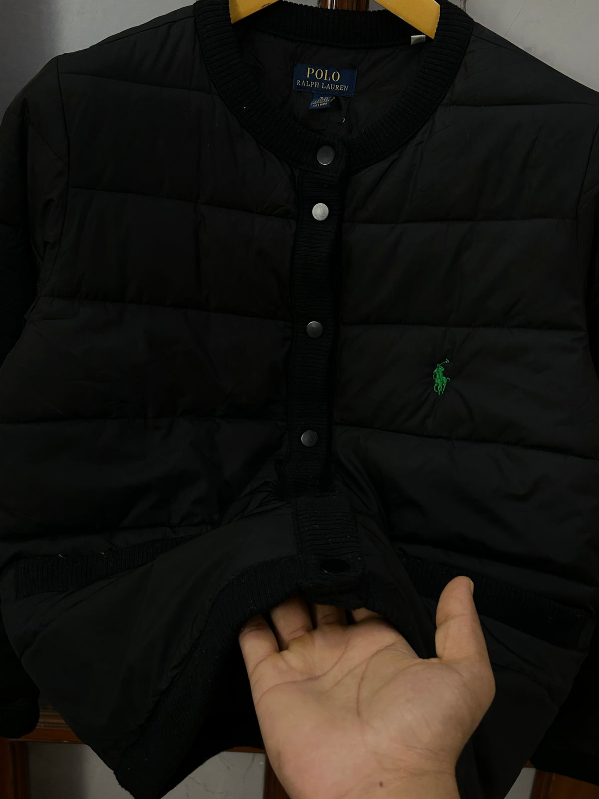 POLO RL BLACK PUFFER JACKET ( D6863 )