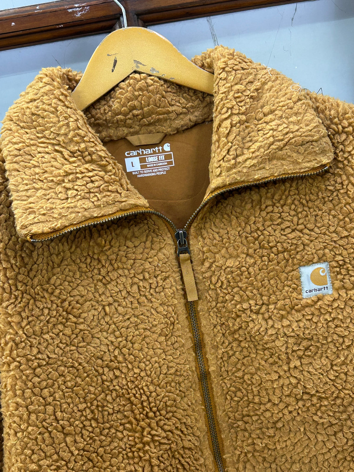 CARHARRT BROWN FUR LIKE JACKET ( F4826 )