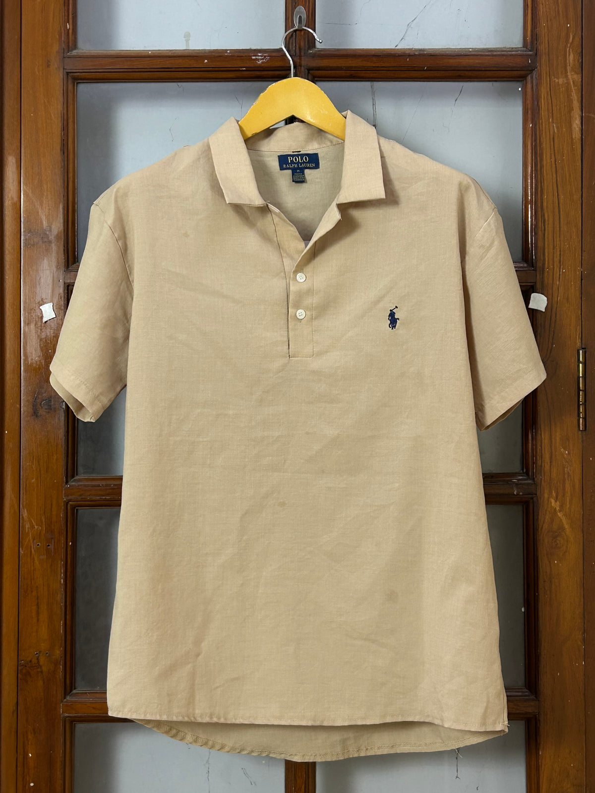 POLO RL BEIGE SHORT SLEEVE SHIRT ( F5584 )